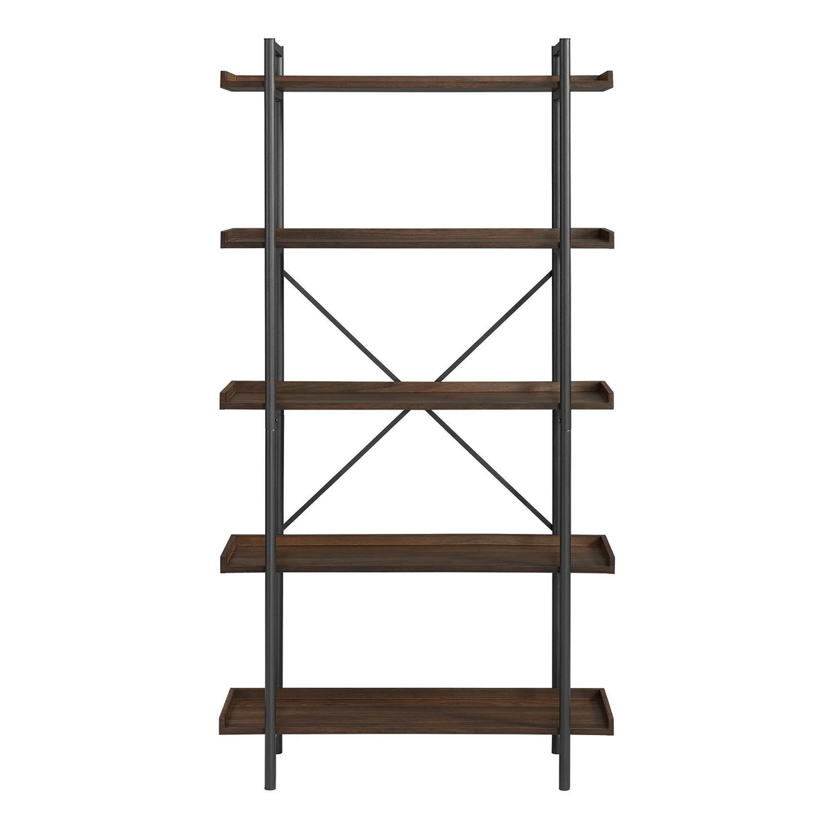 5 Tray Shelf Dark Walnut Bookshelf M69567