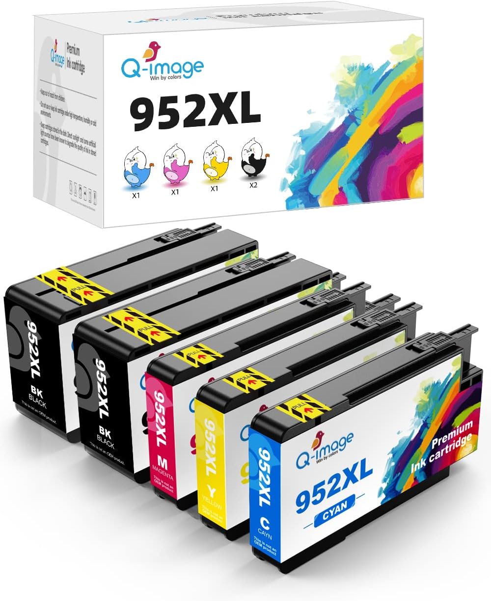 952XL Ink Cartridges High Yield 5 Pack (2 Black, 1 Cyan, 1 Magenta, 1 Yellow) L951