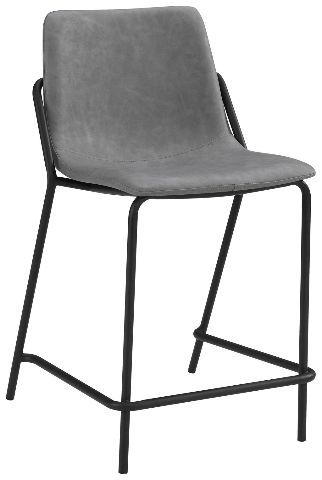 Grey Counter Height Stool Set of 2 D8479