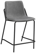 Grey Counter Height Stool Set of 2 D8479