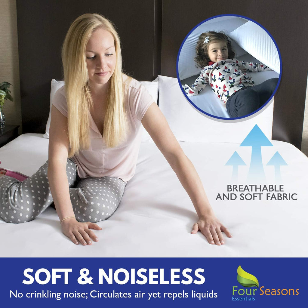 Waterproof Zippered Mattress Protector Encasement Pack of 2 X656201