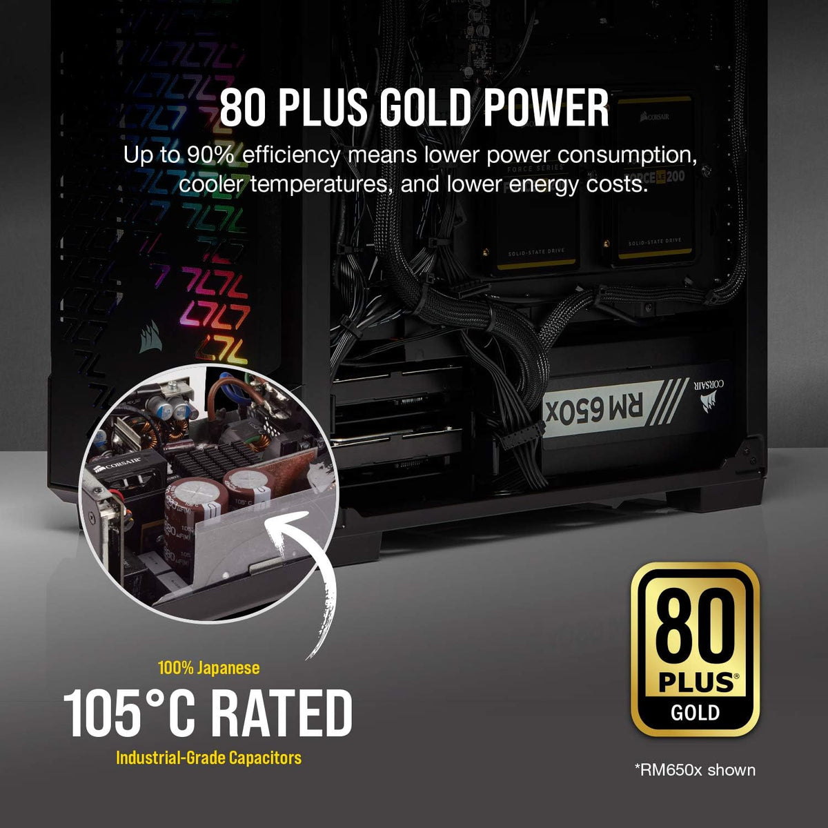 850 Watt Fully Modular Power Supply E870094