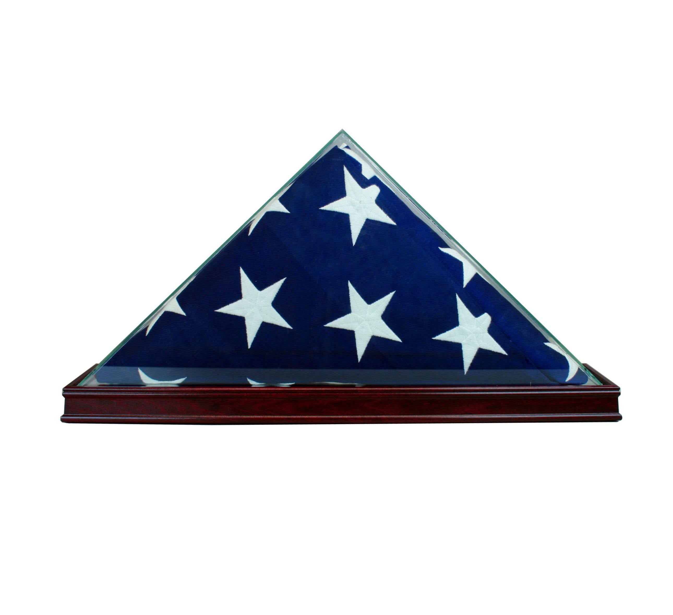 All Glass Flag Display Case Y717812