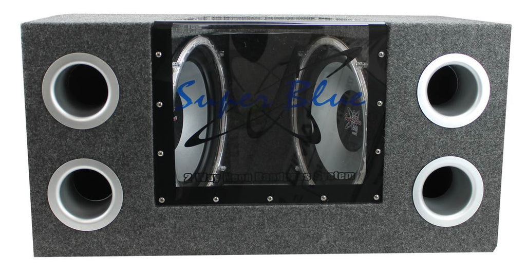 10" Box Subwoofers (2 Pack) with Amplifier and Wire Kit T2090