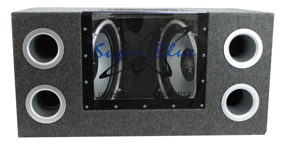 10" Box Subwoofers (2 Pack) with Amplifier and Wire Kit T2090