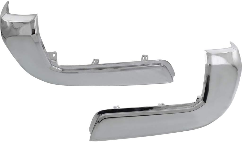 Chrome Plastic Rear Bumper End Cap Pair for Toyota Tacoma 2016-2020 Q38145