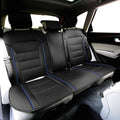 Blue Leatherette Seat Cushions R619086