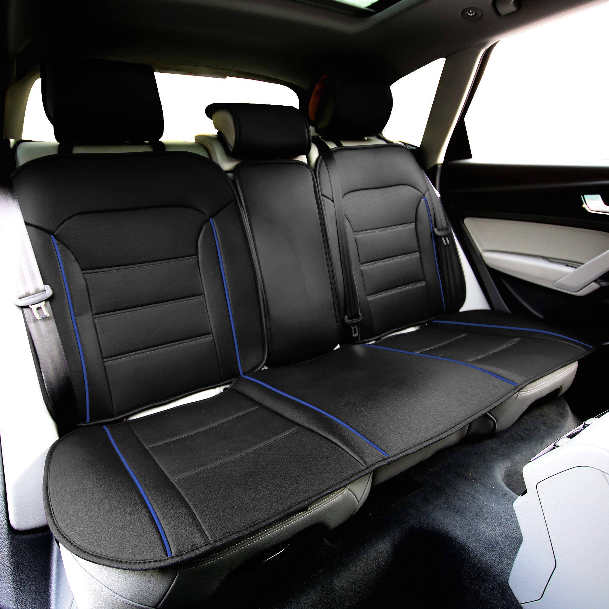 Blue Leatherette Seat Cushions R619086