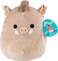 10" Brown Boar Plush Stuffed Animal Toy K136