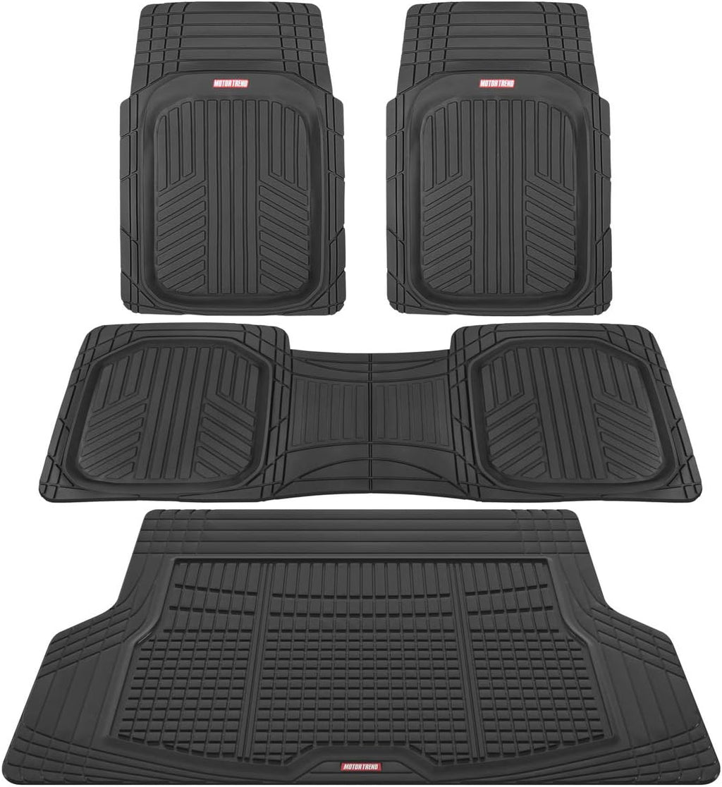 Beige DeepDish Front & Rear Mats with Trunk Cargo Liner Combo Set N64926