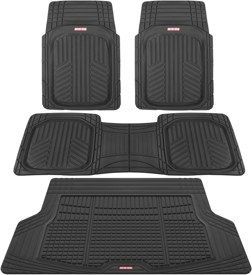 Beige DeepDish Front & Rear Mats with Trunk Cargo Liner Combo Set N64926