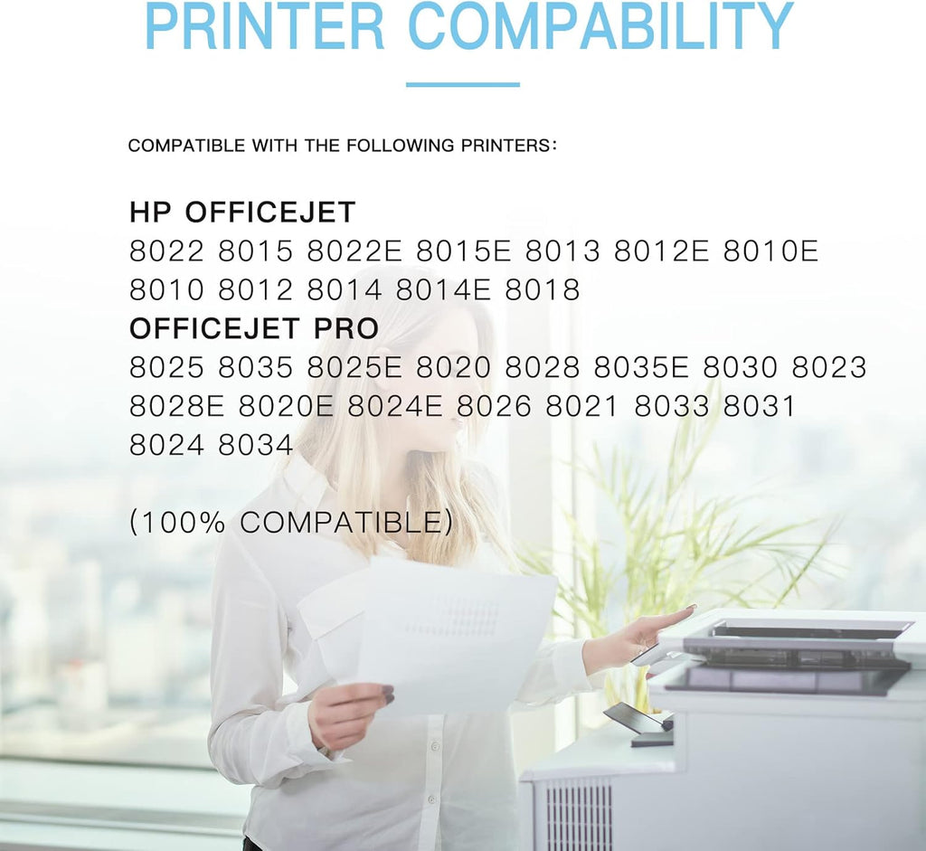 Compatible 910XL Ink Cartridges 4 Pack for HP OfficeJet Pro 8025 8035 Printer X6677