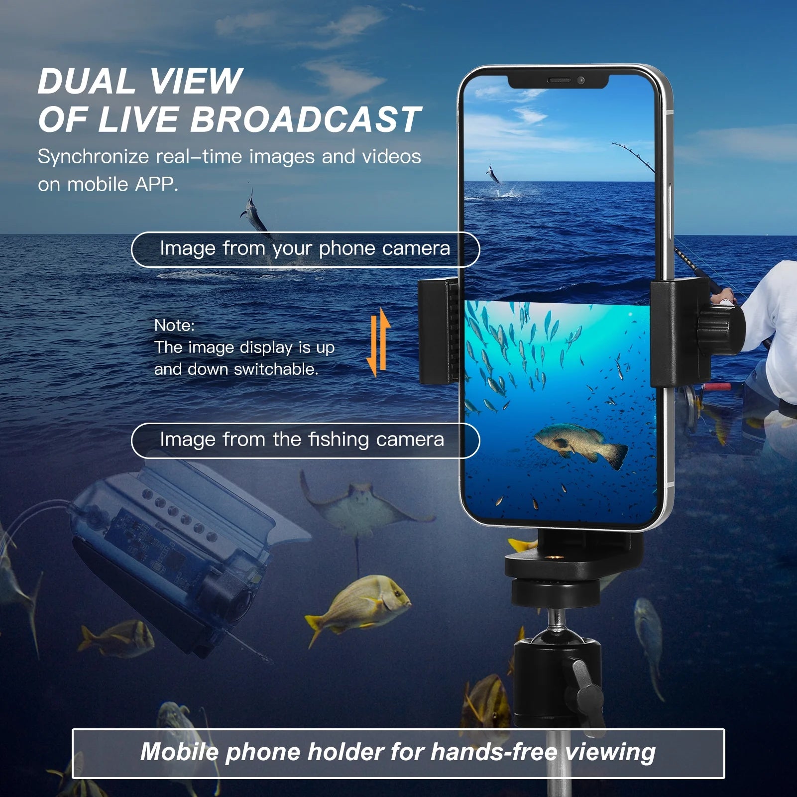 1080P Underwater Fishing Camera with 50M Cable W343
