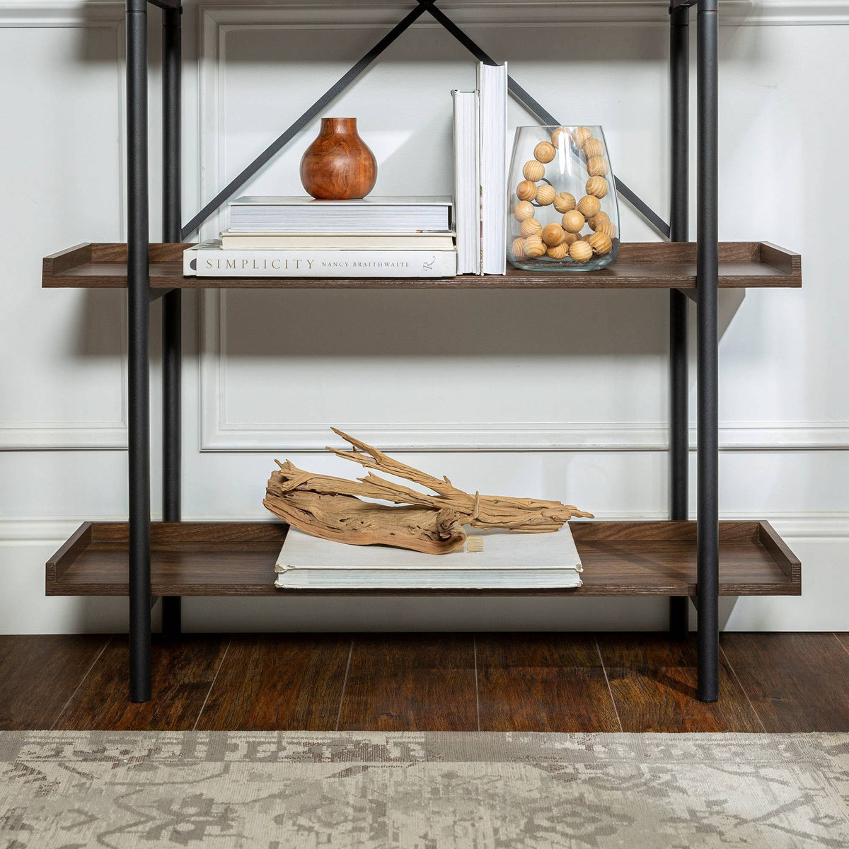 5 Tray Shelf Dark Walnut Bookshelf M69567