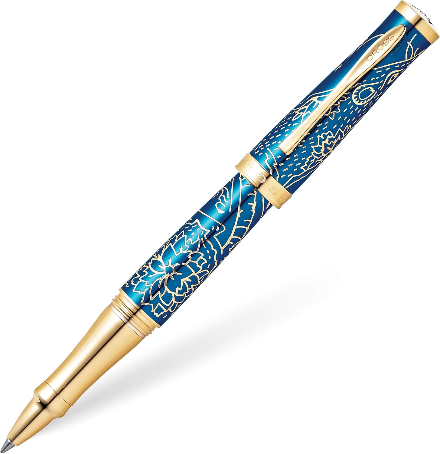 Translucent Blue Lacquer Rollerball Pen S68280