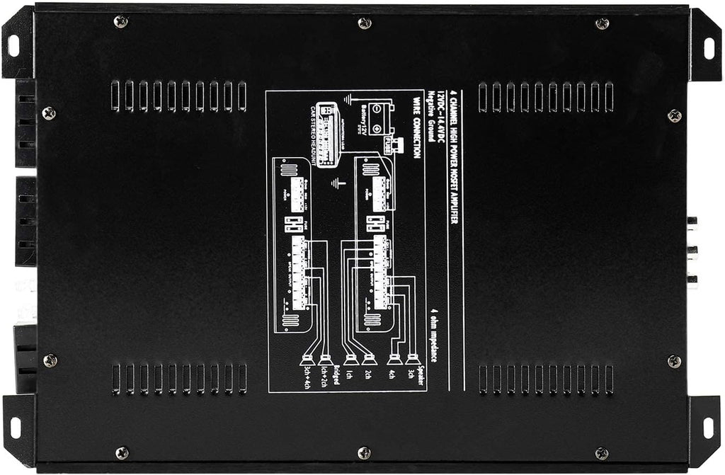 2000W 4 Channel Car Amplifier O848