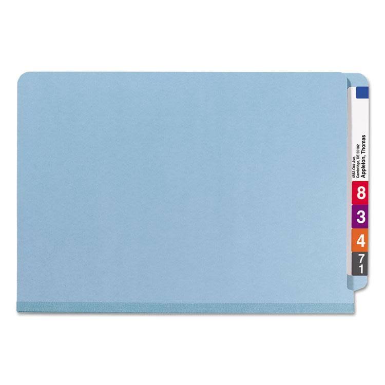 Blue Legal Six-Section Pressboard Classification Folders 10/Box O564