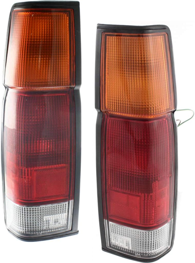 Tail Light Assembly Pair/Set for Nissan D21 1986-1994 Driver and Passenger Side P704