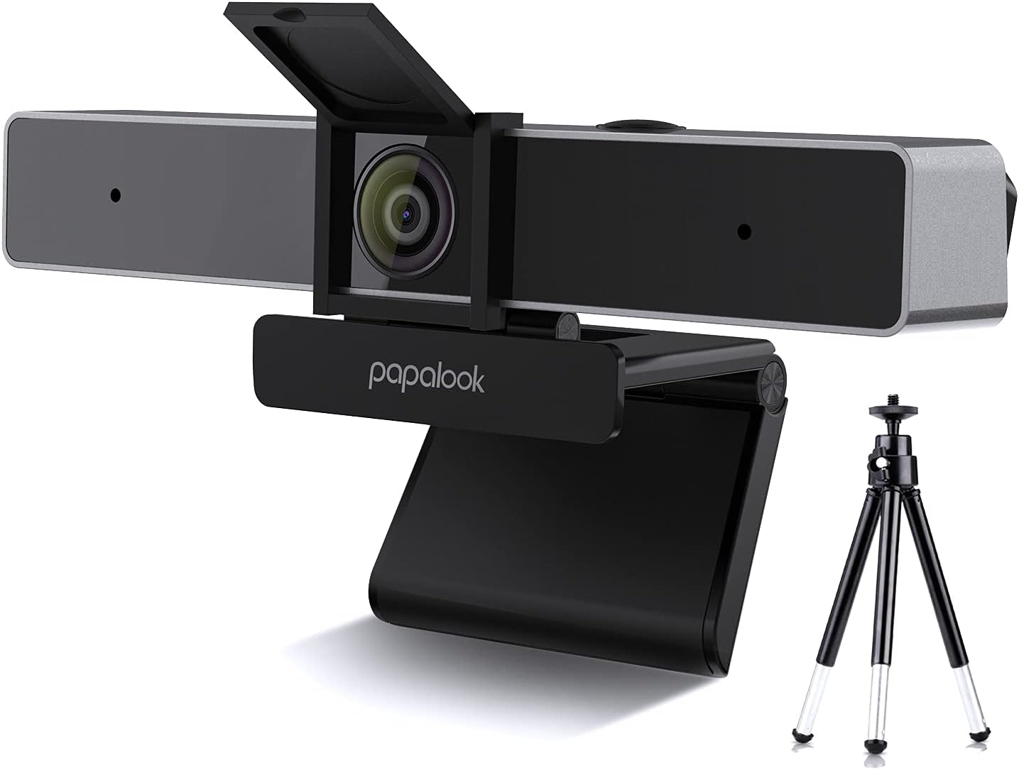 2K Ultra HD Zoomable Webcam with Dual Microphone and Tripod Y83193