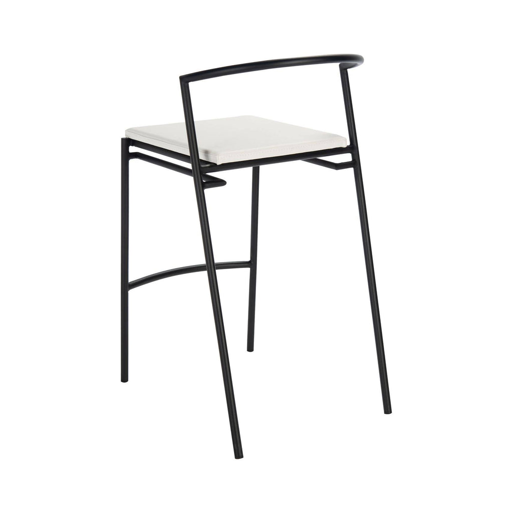 26-inch Counter Stool White/Black Z100