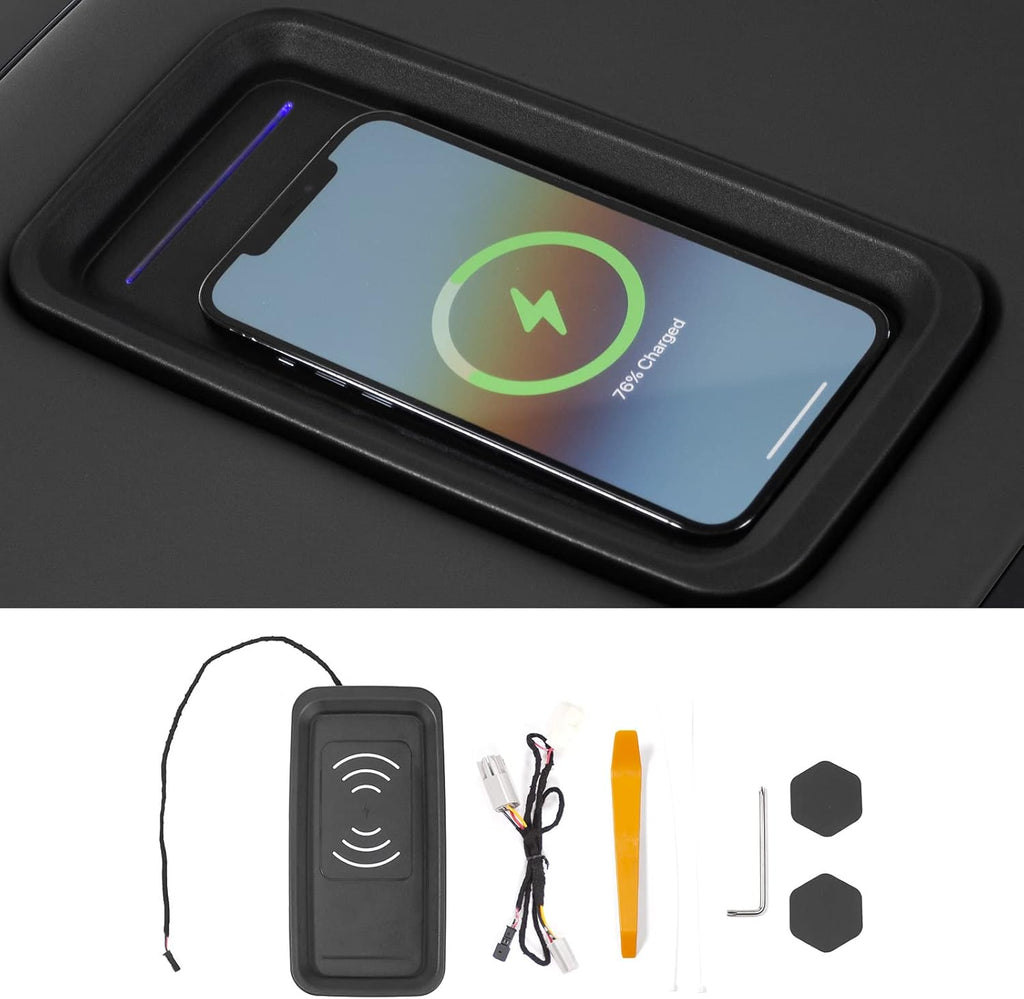 Wireless Charger Tray Center Console Charging Pad 15W Fast Wireless Phone Charger J703579