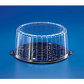 Black Cake Display Container with Clear Dome Lid Case of 50 G6852