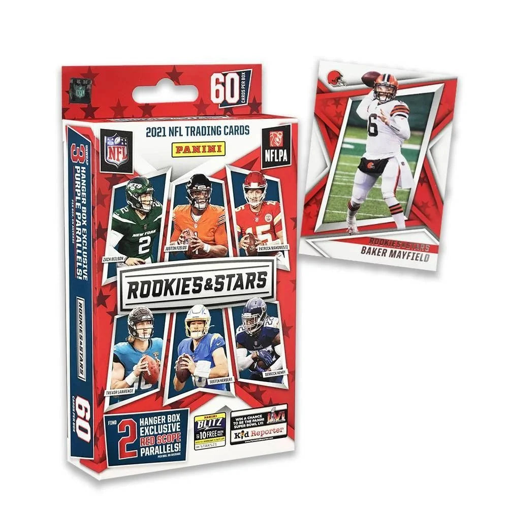 2021 Panini NFL Rookies and Stars Football Trading Card Hanger Box A980789