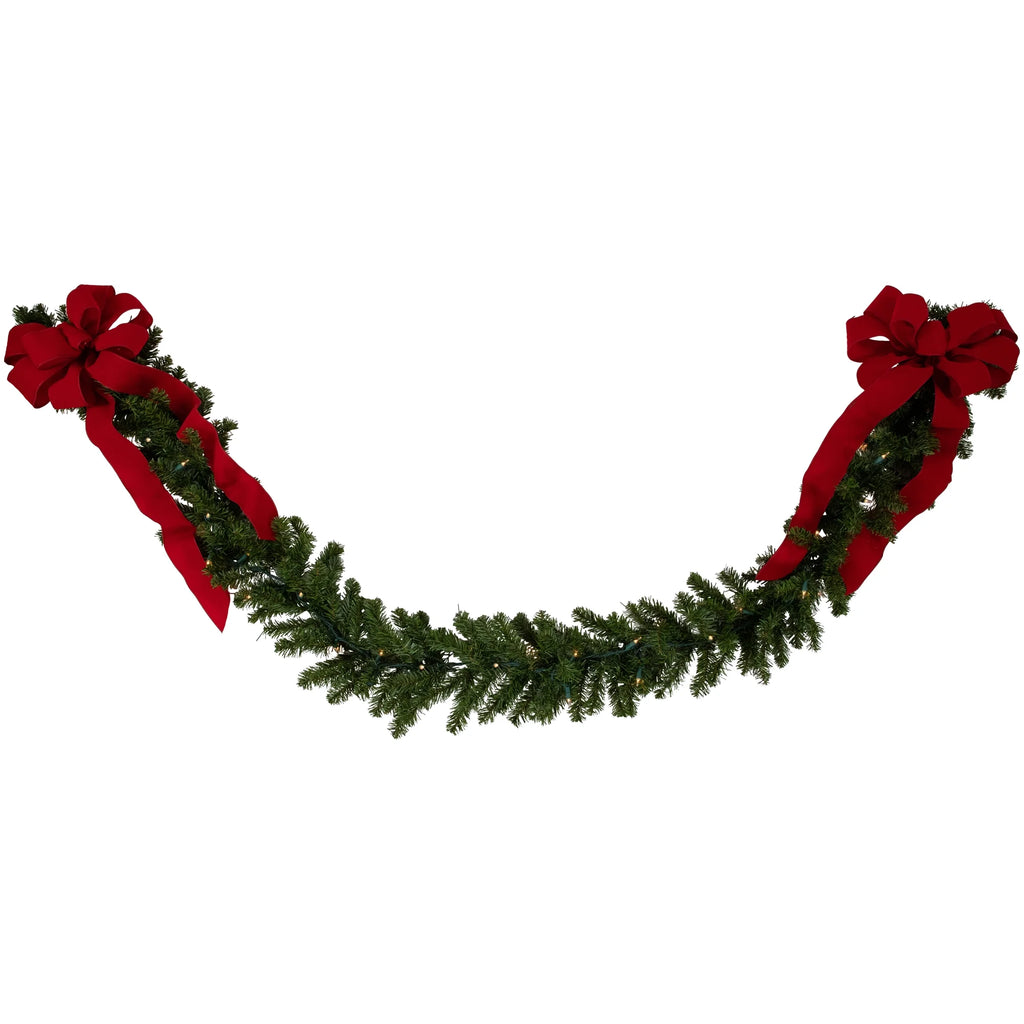 50' Prelit Artificial Christmas Garland with Clear Lights F675752